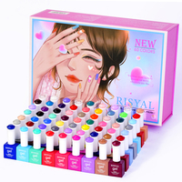 Ensemble de vernis à ongles en gel RISYAL, sans UV/LED, échantillon gratuit, 63 flacons, très bonne qualité, ensemble de vernis à ongles en gel, fournitures pour ongles, vente en gros, couche de finition mate