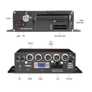 4 Channel H.265 Mobile DVR AHD 1080P <strong>SD</strong> <strong>Card</strong> Real Time Monitoring Mobile Car DVR Kit with 4pcs IR Waterproof Cameras - Product Image 2
