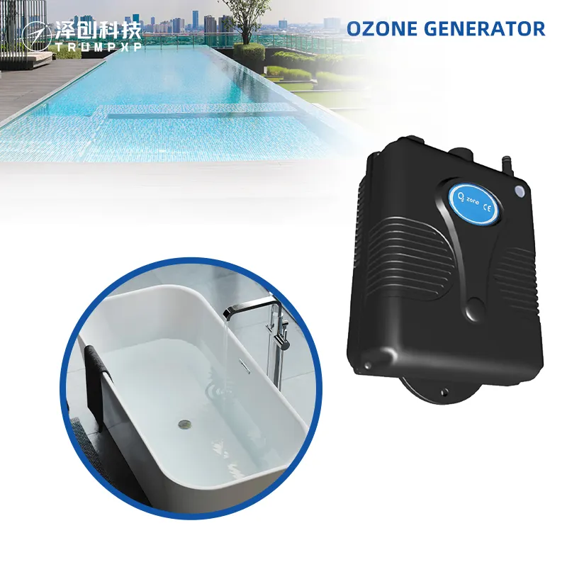 Gerador de ozono portátil, gerador de ozônio para tratamento de água, piscina, chuveiro, banheira, gerador de ozônio