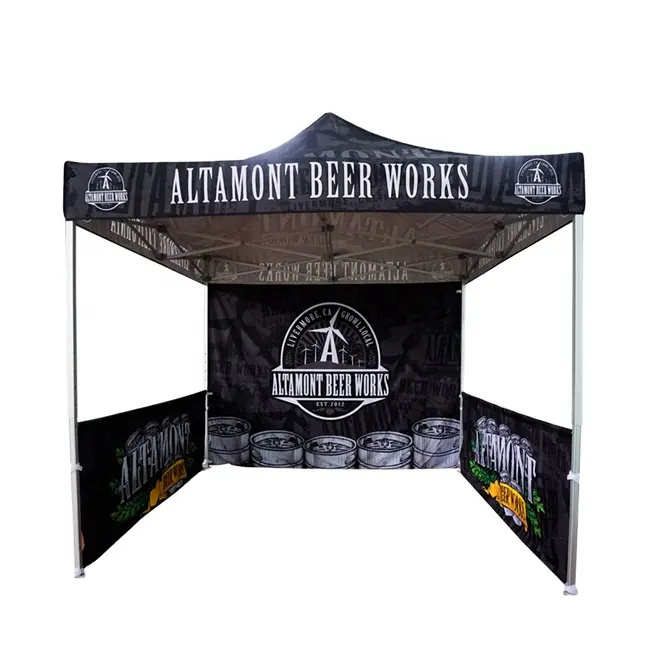 Gemakkelijk Carry Aluminium 600D Oxford Stof 10X10 Outdoor Evenement Reclame Luifel Opvouwbare Tent Voor Beurs