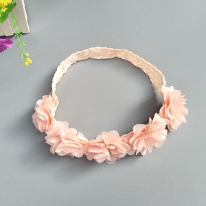 Cinta para el pelo con lazo de <span class=keywords><strong>flores</strong></span> para <span class=keywords><strong>niñas</strong></span>, <span class=keywords><strong>diademas</strong></span> para bebés, turbante para recién nacidos, accesorios para el cabello para bebés - Product Image 4