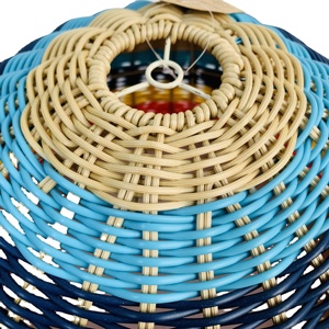 Lampada a Sospensione <span class=keywords><strong>in</strong></span> Rattan Plastico Intrecciato Arcobaleno XH per Soggiorno, Camera da Letto, Ristorante, Caffè, Casa da Tè, Bar, Club - Product Image 6