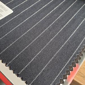 Klassieke Ontwerp Visgraat Polyester Rayon Spandex Gestreepte Stof Voor Suits Blazer - Product Image 4
