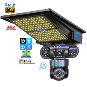 Outdoor 1100000lm 6000W IP66 Solar Garden Streets Light 10K HD 4Lens IP <b>Wireless</b> PTZ 4G Wifi CCTV Surveillance <b>Security</b> <b>Cameras</b> - Product Image 1