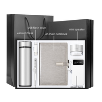 Personnalisé A5 ordinateur portable clé USB tasse isolée haut-parleur banque d'alimentation entreprise Souvenir d'affaires ensemble de cadeaux d'entreprise
