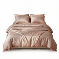 Ensemble de literie de style drap en coton pur de luxe léger, antibactérien, doux, minimaliste, couleur unie, utilisable toute l'année