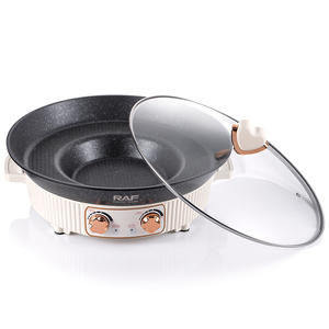 RAF 1600W Pan Cooker With Large Capacity Round Bowl and Even Heating Performance for Daily Kitchen Use Panini Press <b>Waffle</b> - Product Image 5