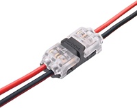Conector de cable de bajo voltaje negro estándar, macho, cobre