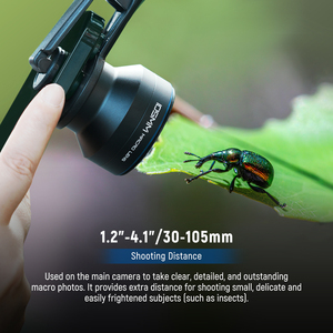 Objectif téléobjectif <span class=keywords><strong>NEEWER</strong></span> HD 60 mm, grossissement 2x pour iPhone 15 Pro Max/Samsung/Xiaomi, cage de téléphone avec adaptateur d'objectif 17 mm - Product Image 2