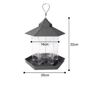 Nouvelle mangeoire à oiseaux d'extérieur suspendue, résistante à la pluie, pour petits oiseaux, alimentation automatique, personnalisable - Product Image 2