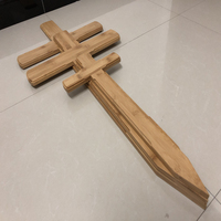 Cruz Conmemorativa Personalizada para su Ser Querido - Ataúd Ecológico de Bambú Biodegradable y Duradero para Mascotas