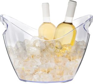 Nouveau design moderne, seau à glace pour bière, seau à vin, seau en acrylique transparent PC de 4 <span class=keywords><strong>litres</strong></span> pour les boissons de fête - Product Image 1