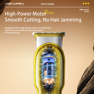 SPORTSMAN Tagliacapelli Elettrico Professionale con Lame in Acciaio Inox, Display in Inglese, per Uso Domestico e Taglio <span class=keywords><strong>Capelli</strong></span> Maschile - Product Image 6