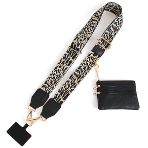 Adjustable 2-in-1 Crossbody <b>Mobile</b> <b>Phone</b> <b>Lanyard</b> Strap Anti-lost Cell <b>Phone</b> Case Rope With Universal Clip Zippered Coin Purse - Product Image 2