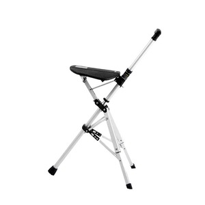 Béquille de marche Borrek réglable en alliage d'aluminium léger avec siège pour personnes âgées, utilisation extérieure - Product Image 5