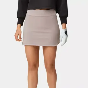 75% Nylon 25% Spandex Stretchy Women Golf Skirt With Hidden Pocket