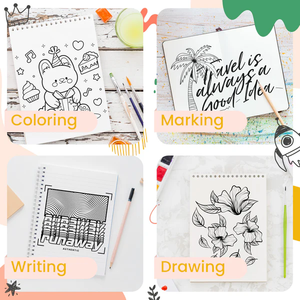 Stylos à pointe fine Likcut W7-4BK pour <span class=keywords><strong>machine</strong></span> à vinyle, encre noire aquarelle 0,4 mm, stylos pour écrire, dessiner, colorier, coller, étiqueter - Product Image 4