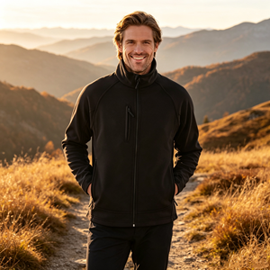 Chaqueta Softshell Personalizada al por Mayor con Cuello Alto para <span class=keywords><strong>Hombre</strong></span>, Impermeable, para Senderismo, Versátil, Cálida y Elástica, <span class=keywords><strong>Anorak</strong></span> Softshell para <span class=keywords><strong>Hombre</strong></span> - Product Image 1