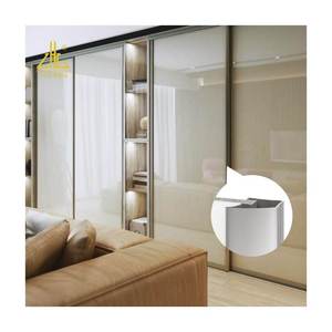 Profilés <span class=keywords><strong>en</strong></span> aluminium brossé pour armoires luxueuses utilisant 6063 6066 et des finitions enduites de poudre, améliorant l'élégance dans la chambre à coucher - Product Image 4