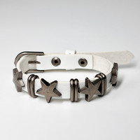 [Gorgeousxx] Bracelets en cuir PU réglables tendance Y2K avec rivets étoiles pour femmes, bijoux rétro punk