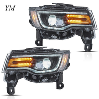 Nouveau phare avant à LED blanc 12V 78W 6000K 6000 Lumens pour Grand Cherokee 2014-2020 Vente en gros