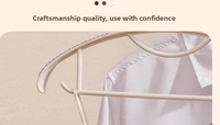 Cintre semi-circulaire à épaules larges pour la maison, avec poignée antidérapante sans trace, pour sécher les vêtements et le rangement