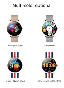 2023 reloj inteligente redondo T8 1,3 pulgadas AMOLED pantalla redonda compatible con 18 idiomas impermeable pantalla pequeña reloj inteligente para <span class=keywords><strong>mujer</strong></span> - Product Image 6