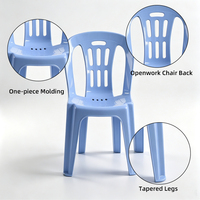 Chaises de jardin au design esthétique, confortables, relaxantes, pour restaurants commerciaux, empilables, en plastique, pour salle à manger