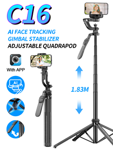 AI Theo Dõi Thông Minh Đa-Chức Năng Điều 360 Từ Xa Xoay C16 Ổn Định Cân Bằng Xử Lý Quadripod Cho Điện Thoại Di Động Điện Thoại Video Máy Ảnh - Product Image 5