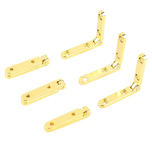 Bisagra para muebles de 0-90 grados, mini, de aleación de zinc, montaje superficial, para cajas de madera, cajas de joyería, cajas de vino, cajas de hardware, duradera - Product Image 3