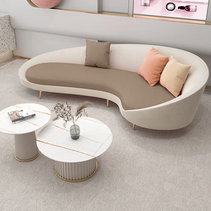 Sofá Seccional de Oficina, Tapizado en Tela, Esponja de Densidad Media, Cómodo, para Sala de Estar Comercial - Product Image 3