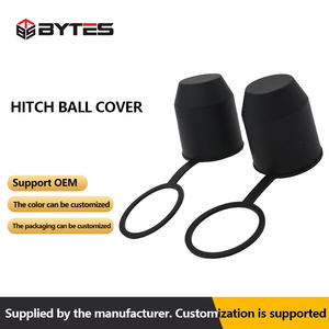 Nouvelle housse de <span class=keywords><strong>boule</strong></span> d'<span class=keywords><strong>attelage</strong></span> universelle en PVC avec crochet, étanche, noire, pour <span class=keywords><strong>voiture</strong></span>, camion, camping-car, bateau, pièces de remorque - Product Image 2