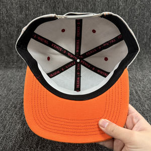 Gorra de Béisbol de Dos Tonos con Diseño Personalizado de Alta Calidad al por Mayor, Color Brillante, Estructurada, Adecuada para 6 Paneles, Bordado 3D, Gorra Snapback - Product Image 4