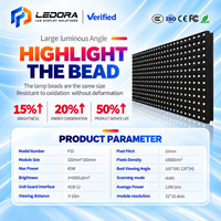Modul Layar LED P10 Indoor SMD Merah Teks Bergulir 500cd Kecerahan Tinggi untuk Iklan Toko Garansi 5 Tahun