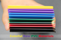 Cartes à puce RFID étanches NFC personnalisables Matériaux en PVC brut coloré pour les promotions publicitaires Produits de contrôle d'accès