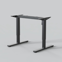 Bureau de travail ergonomique moderne de qualité commerciale AUKI ES09-01-FTP100x600 en acier inoxydable avec un seul moteur automatique réglable