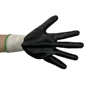 High Quality ESD Black Palm Fit Gloves