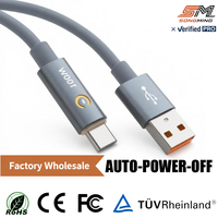 Câble USB-C OEM en gros avec arrêt automatique, charge rapide PD 100W, puce Emark, rythme respiratoire, nylon, cuivre pur, pour iOS et appareil photo