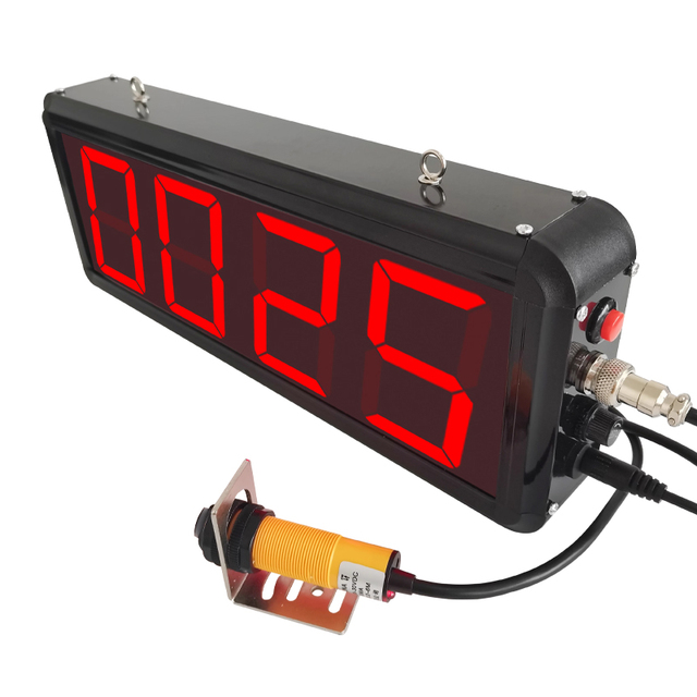 Automatic Sensor Counting Count up Digital Counter LED 4 Digits Number Display for Production Line With Infrared Sensor
