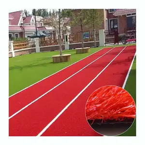 Wholesale 25mm slit film yarn artificial grass for tennis court runway basketball court Runway Artificial Grass