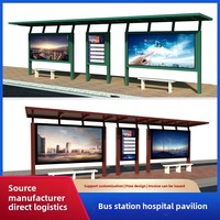 Fourniture directe d'usine Simple LED Lightbox Abris de bus Panneau commercial pour une utilisation en extérieur Rectangle en aluminium pour les villes