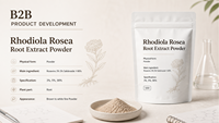 Extrait de racine de Rhodiola Rosea en poudre 3% 5% Salidroside – Soutient l'immunité – Matière première végétale naturelle – 1kg – Échantillon gratuit