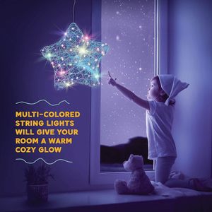 ชุดงานฝีมือ DIY Perfect Kraft ชุดทำโคมไฟรูปดาวเรืองแสง 3 มิติ สำหรับเด็ก พร้อมหลอดไฟ LED หลากสี 20 หลอด - Product Image 6