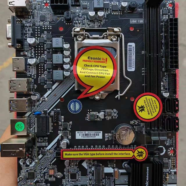 Esonic LGA1150 H81DA1 Desktop Motherboards for 4th Generation I3 I5 I7