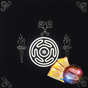 <span class=keywords><strong>Tarot</strong></span>-Legetuch für Legungen, Divinations-Altartuch, Astrologie-Orakel-Spielmatte - Product Image 2
