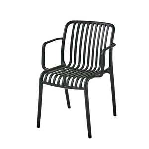 Nordic Contemporary Indoor/Outdoor Garden Furniture Stackable <b>Dining</b> <b>Armchair</b> Various Colors Made Durable Plastic for Hotels - Product Image 2