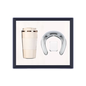 Wholesale Custom Logo Business Vacuumcoffeemug+Neckmassage+Earbuds Promotional Office Business Product Gift Set
