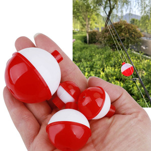Alpha Fishing Accessories <strong>Red</strong> and White Color Round Fishing Bobber Buoy <strong>Float</strong> Sea Fishing Plastic <strong>Floats</strong> - Product Image 1