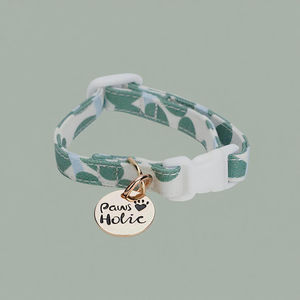 Collar de Perro de Algodón con Estampado Moderno y Elegante, Talla XS, Cómodo, Duradero, Impermeable, Ajustable, Accesorio de Paseo de Lujo, Personalizado - Product Image 2