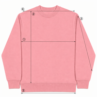 Sudadera Oversize de Cuello Redondo para Mujer, Rosa Rubor, Forro Polar Suave, Puños y Dobladillo Acanalados, Hombros Caídos, Ropa de Estar por Casa, OEM
